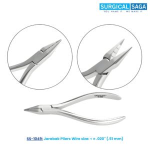 Jarabak Pliers Wire size: < = .020" (.51 mm)