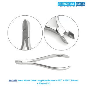 Hard Wire Cutter Long Handle Max:≤.022" x.028"(.56mm x.70mm) - TC Tips