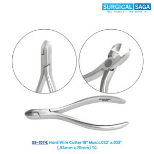 Hard Wire Cutter 15° Max:≤.022" x.028"(.56mm x.70mm) - TC Tips