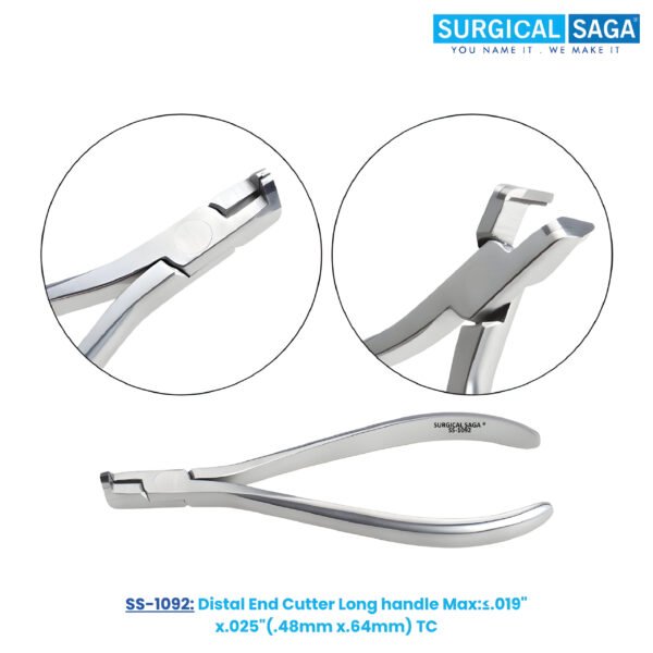 Distal End Cutter Long handle Max:≤.019" x.025"(.48mm x.64mm) - TC Tips