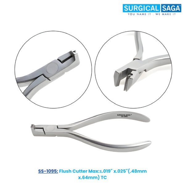 Flush Cutter Max:≤.019" x.025"(.48mm x.64mm) - TC Tips