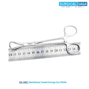 Backhaus Towel Forcep Cur 15CM