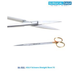 KELLY Scissors Straight 18cm TC