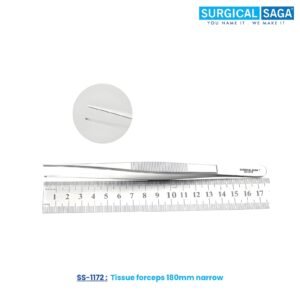 Tissue forceps 180mm narrow