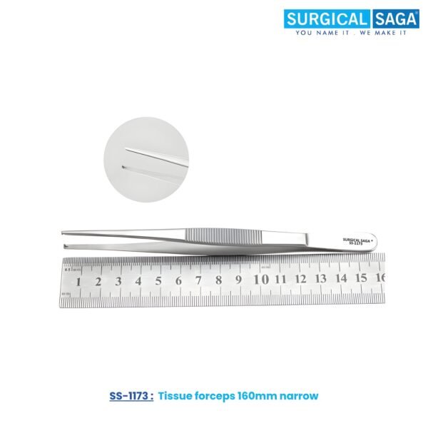 Tissue forceps 160mm narrow