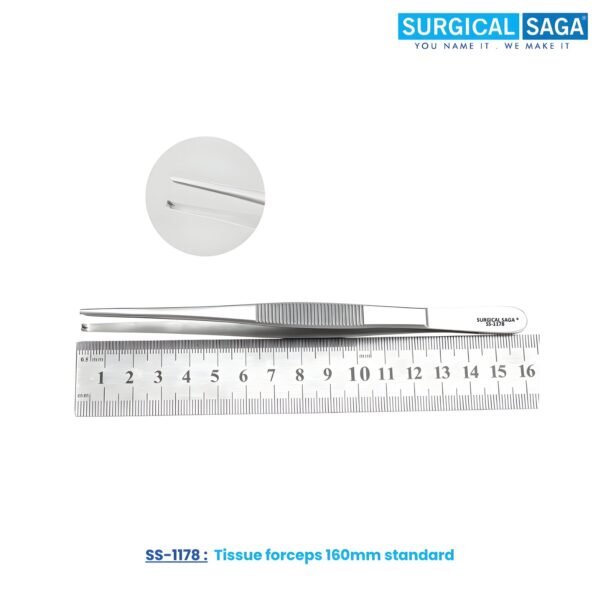 Tissue forceps 160mm standard