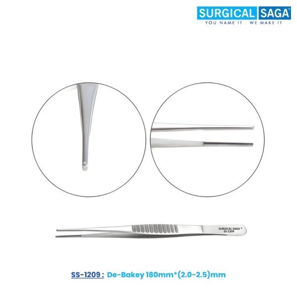 De-Bakey 180mm*(2.0-2.5)mm