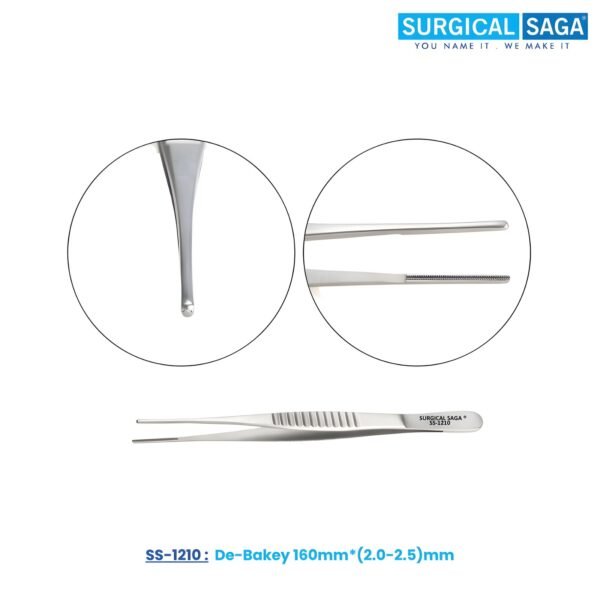 De-Bakey 160mm*(2.0-2.5)mm