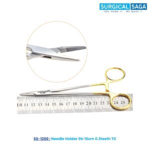 Needle Holder Str 16cm 0.3teeth TC