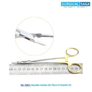 Needle Holder Str 16cm 0.3teeth TC