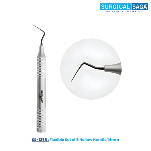 Flexible Set of 5 Hollow Handle 14mm