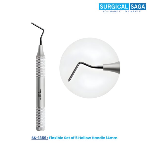 Flexible Set of 5 Hollow Handle 14mm