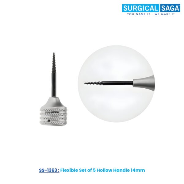 Flexible Set of 5 Hollow Handle 14mm
