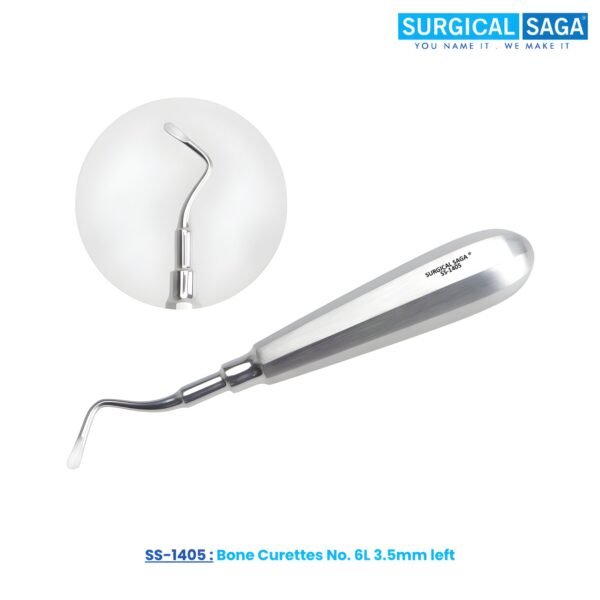 Bone Curettes No. 6L 3.5mm left