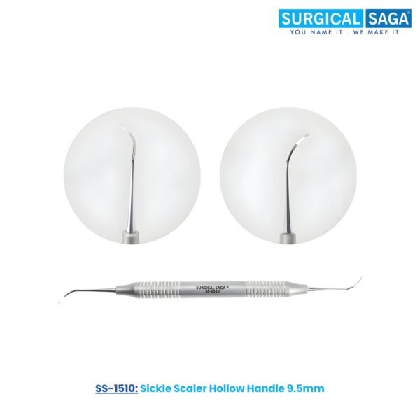 Sickle Scaler Hollow Handle 9.5mm