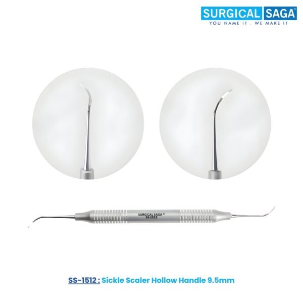 Sickle Scaler Hollow Handle 9.5mm