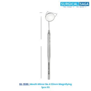 Mouth Mirror No.4 22mm Magnifying 1pcs SS