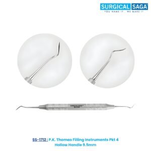 P.K. Thomas Filling Instruments Pkt 4 Hollow Handle 9.5mm