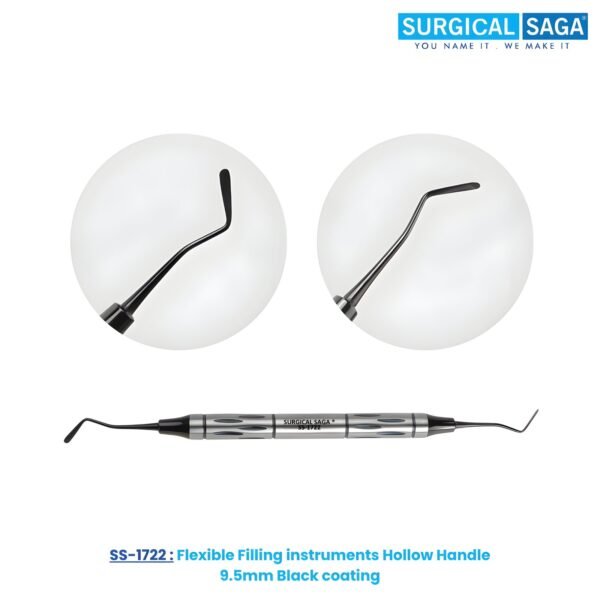 Flexible Filling instruments Hollow Handle 9.5mm Black coating