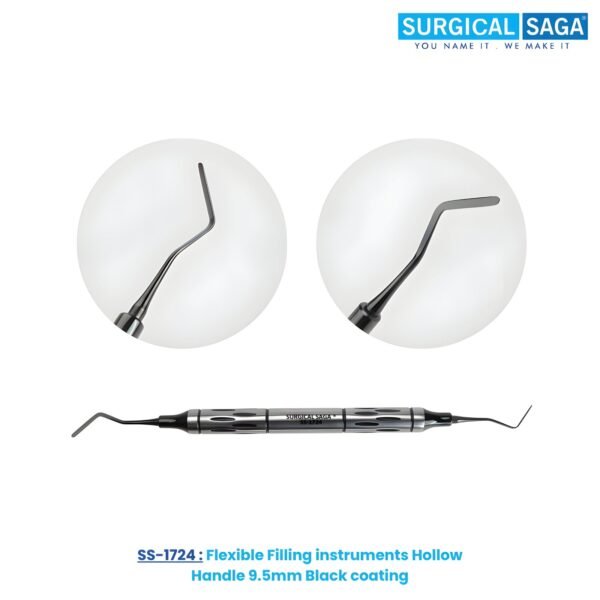 Flexible Filling instruments Hollow Handle 9.5mm Black coating
